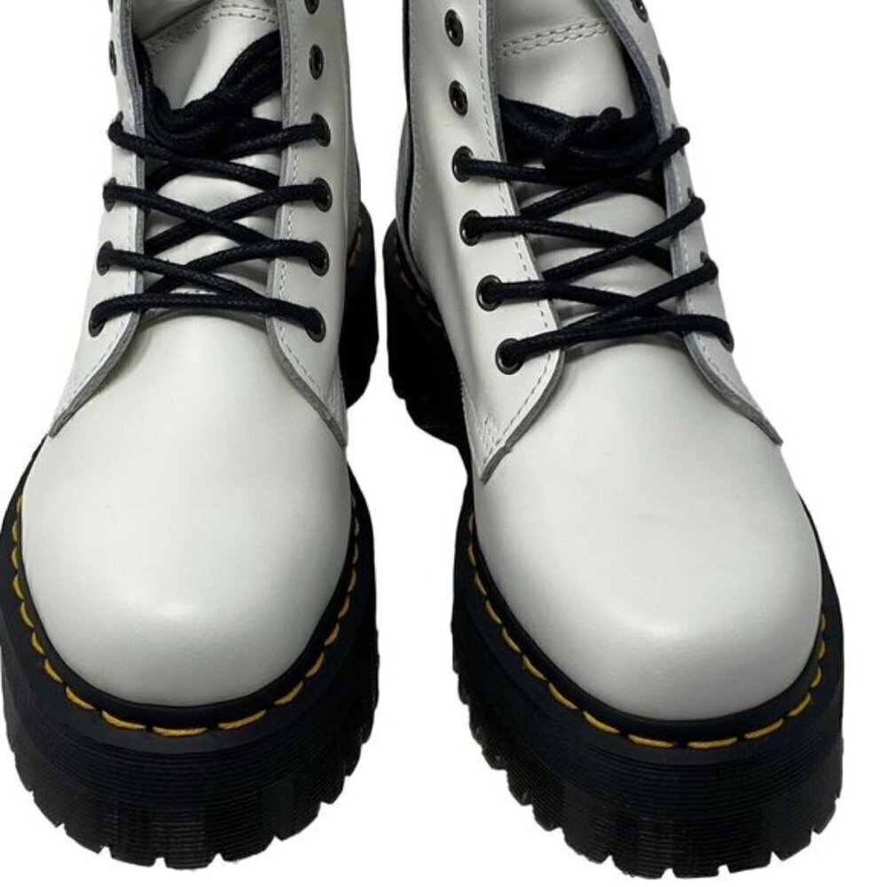 Dr. Martens JADON BOOT SMOOTH LEATHER PLATFORMS Unisex Men's 7 - Picture 3 of 13
